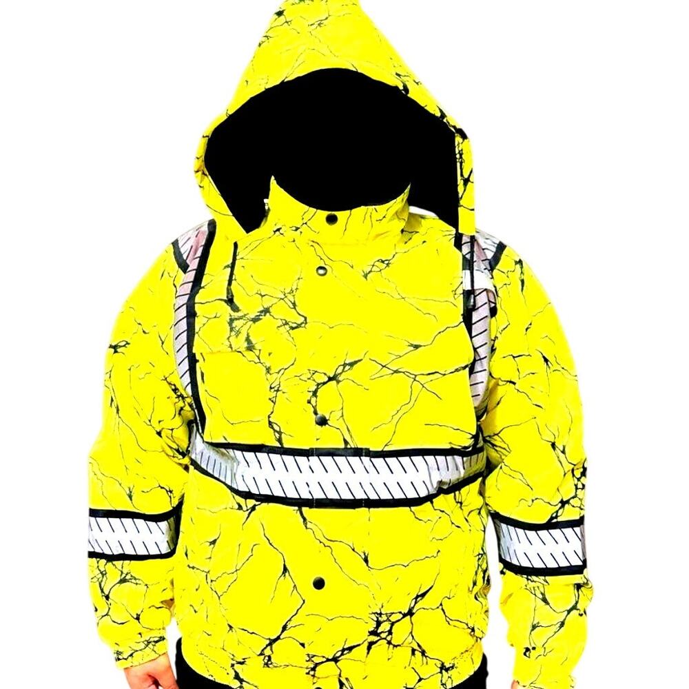 HIGH VIZ SAFTEY JACKET CAMO COLOR